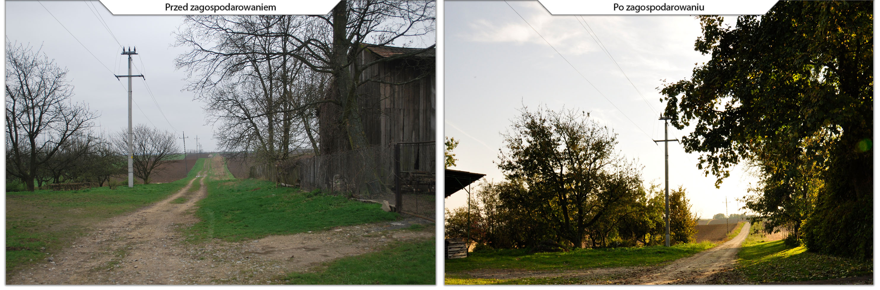 Chodów - przed i po zagospodarowaniu